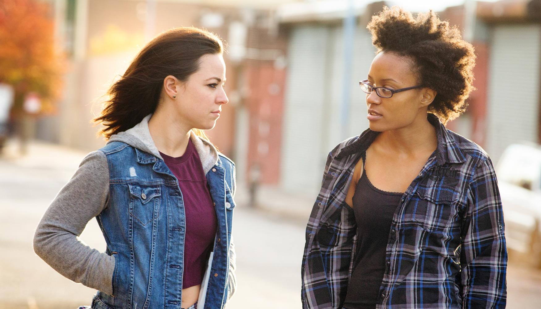 A photo of two women who appear to be involved in street outreach services.